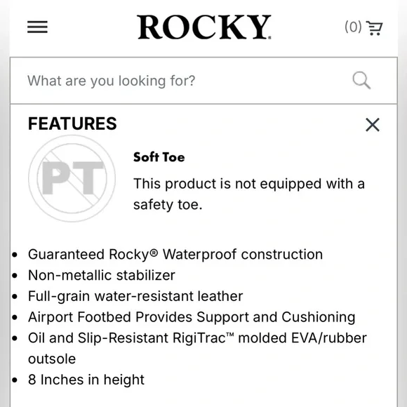 NEW IN BOX Rocky 8” AlphaForce Waterproof Public Service Boots - Picture 8 of 8